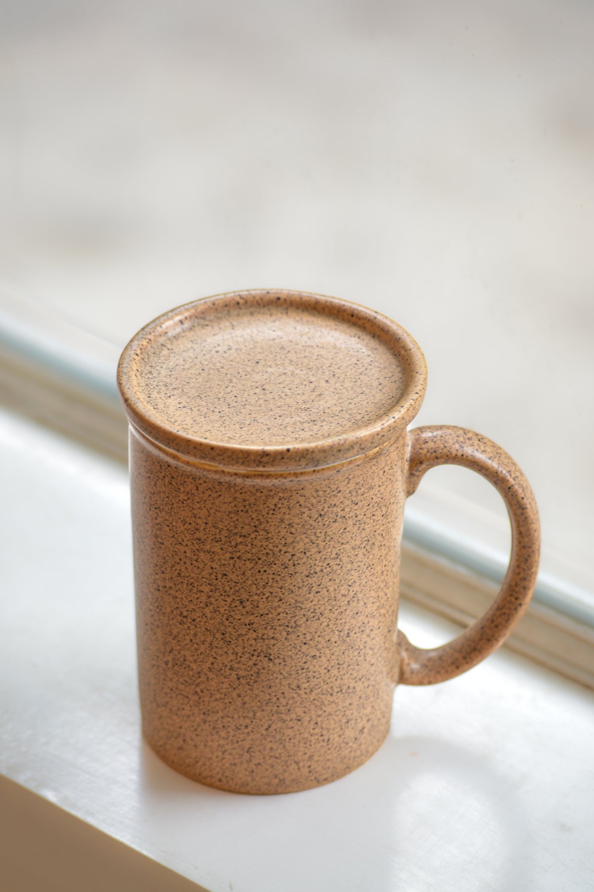 Textured Beige Coffee Mug