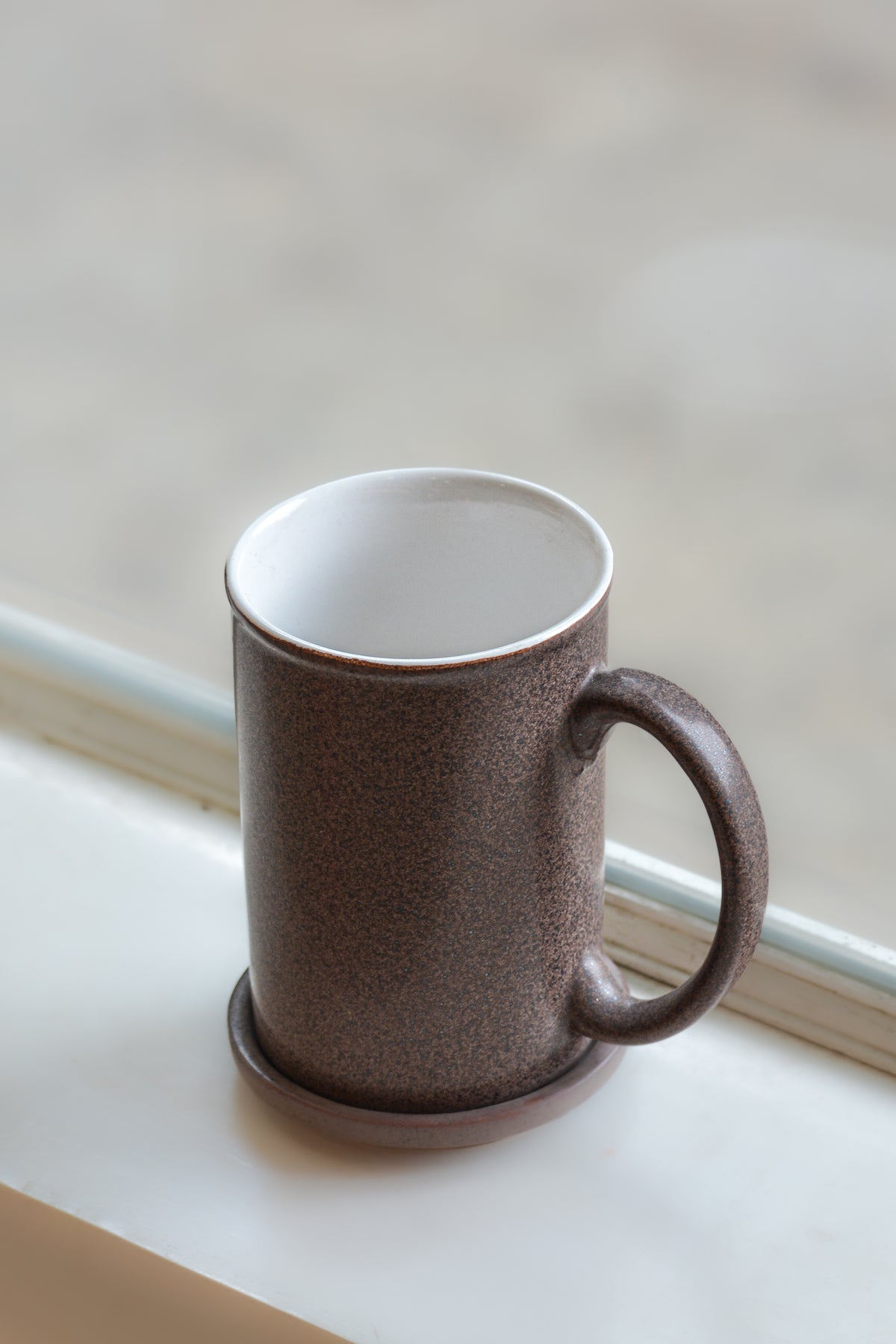 Textured Beige Coffee Mug