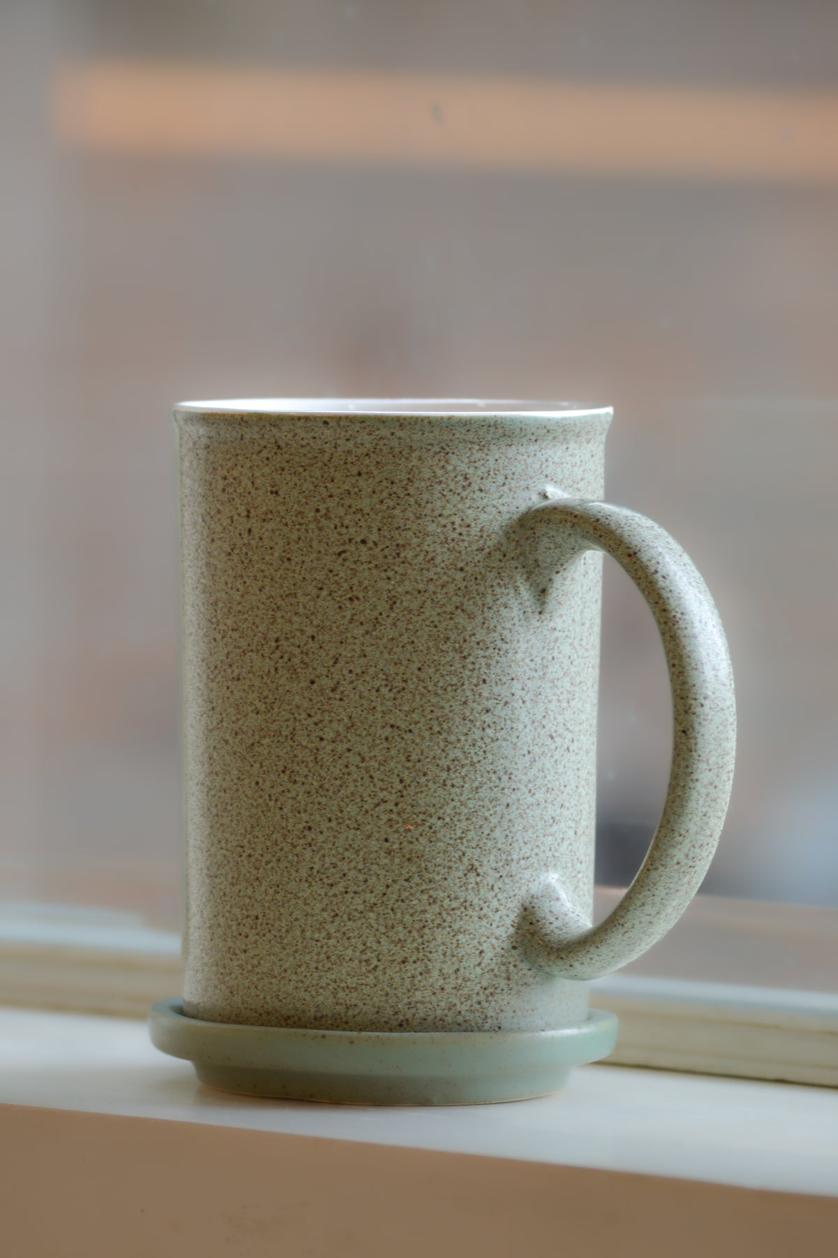 Textured Beige Coffee Mug