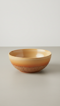 Serving bowl in mustard husk glaze